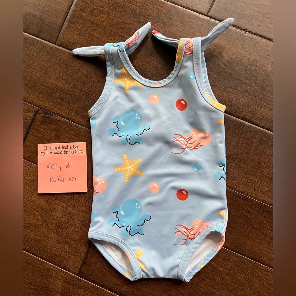 Kids Swim One Piece with Sea Life Design